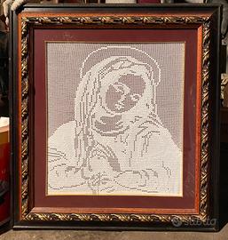 Quadro uncinetto Madonna