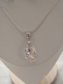 Parure cristalli Svarowski e  argento 925