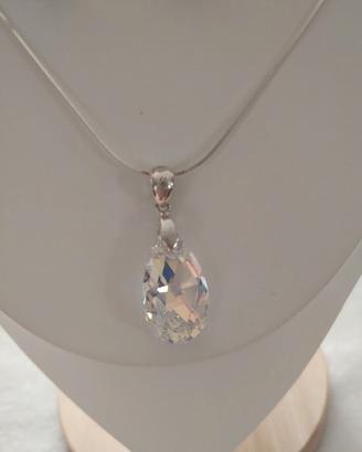 Parure cristalli Svarowski e  argento 925