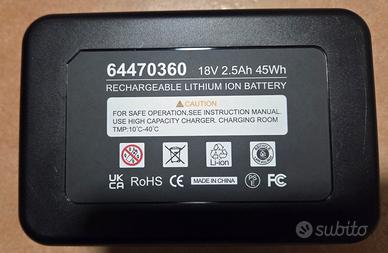 Batteria compatibile Karcher 18V 2.5ah