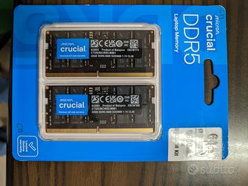 Crucial RAM 64GB Kit (2x32GB) DDR5 5600MHz "NUOVO"