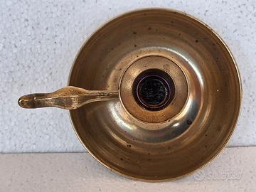 Porta candela ottone  antico "Bugia"