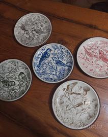 piatti decoratici da collezione-amici del mattino.
