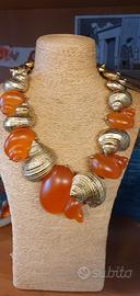 Christian Dior collana vintage conchiglie Dune1987