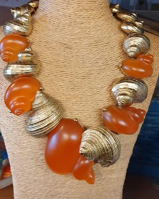 Christian Dior collana vintage conchiglie Dune1987