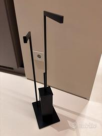 Piantana porta rotolo e porta scopino