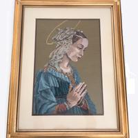 Quadro a punto croce Madonna Lippina