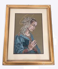 Quadro a punto croce Madonna Lippina