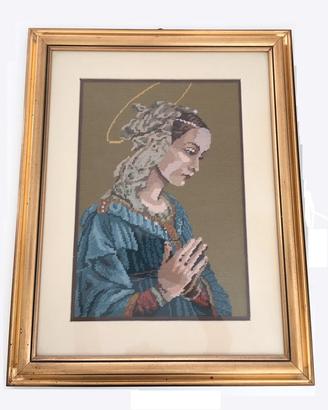 Quadro a punto croce Madonna Lippina