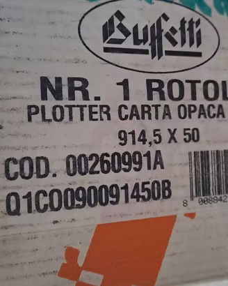 ROTOLI CARTA PLOTTER