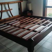 testiera letto con rete a doghe matrimoniale