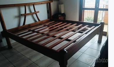 testiera letto con rete a doghe matrimoniale