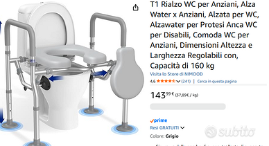 sedia rialzo water