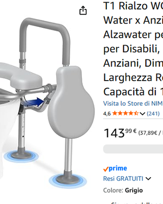 sedia rialzo water