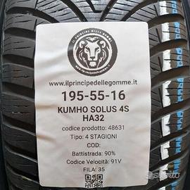 2 gomme 195 55 16 kumho a48631