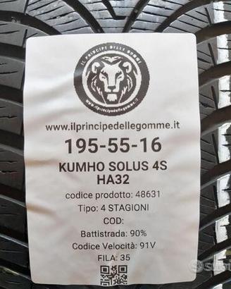 2 gomme 195 55 16 kumho a48631
