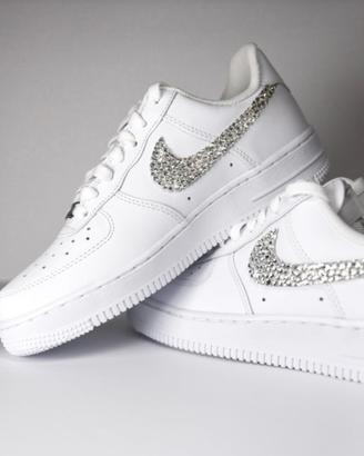 Nike Air Force 1 custom Swarovski glitter 