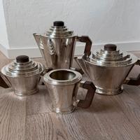 Set da thè placcato argento art decò