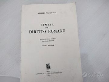 Storia del Diritto Romano di V. Arangio-Ruiz