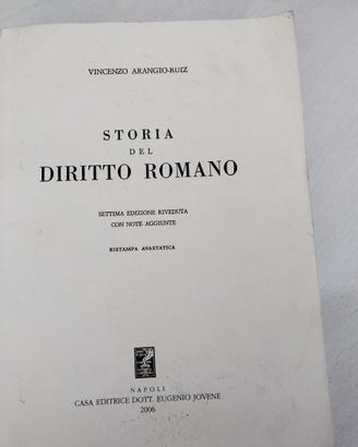 Storia del Diritto Romano di V. Arangio-Ruiz