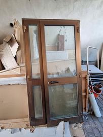 porta doppia apertura  doppio vetro 2.15x1.11