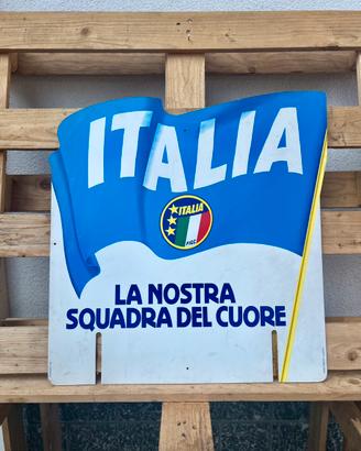 Insegna Vintage Bifacciale Italia '90 IP Cimelio