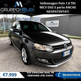 Volkswagen Polo 1.6 TDI 90CV DSG 5 porte ANCHE NEO
