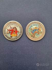 Cuba : 2 monete da 1 Peso cad.