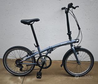Bicicletta pieghevole Decathlon azzurra