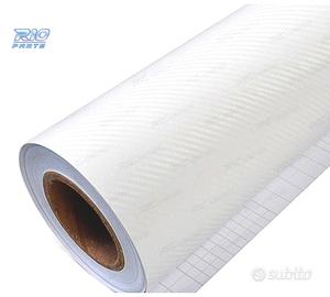 VINILE ADESIVO EFFETTO CARBONIO BIANCO