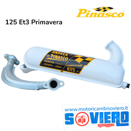 Marmitta Siluro Bianca Andrea PinascoVespa 125 ET3