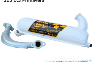 Marmitta Siluro Bianca Andrea PinascoVespa 125 ET3