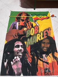 Telo poster bob marley reggae bandiera tessuto