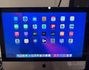 Imac apple 21,5 pollci i5 8gb ram ssd 500 osx