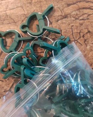 set 50 pezzi ganci clip giardinaggio piante fiori
