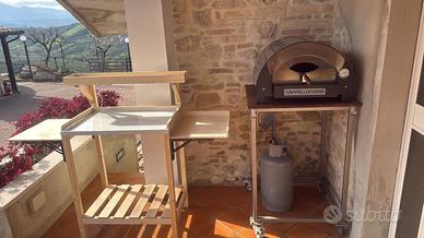 Forno pizza a gas/metano cappello forni