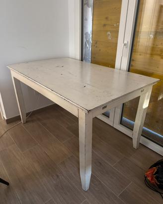 Tavolo legno massello Shabby Chic