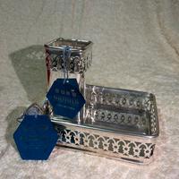 Sheffield portapenne e portagioie argento