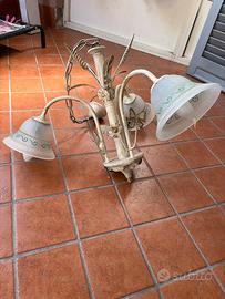 Lampadario completo di lampade