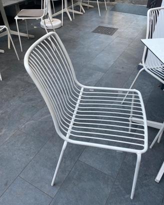 Sedia da bar o giardino Nolita  metallo bianco