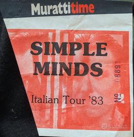 Biglietto usato concerto Simple Minds - 1983