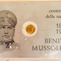 Benito Mussolini medaglia centenario