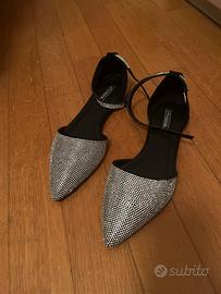 Scarpe donna eleganti con cinturino e strass