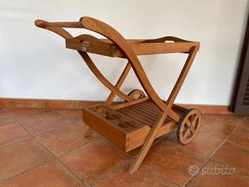 Carrello da portata in legno Bizzotto