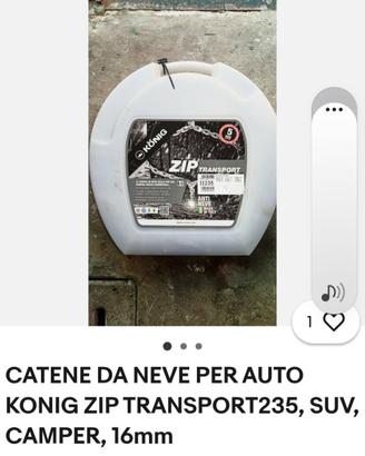 CATENE DA NEVE  PER AUTO KONIG ZIP TRANSPORT235