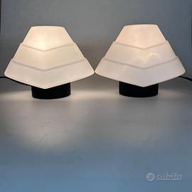 Coppia abat-jour lampade vintage anni '80
