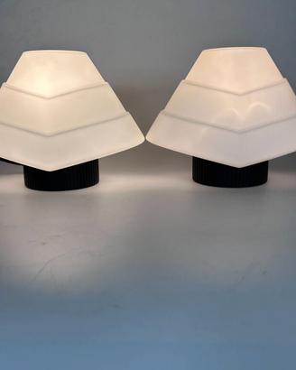 Coppia abat-jour lampade vintage anni '80