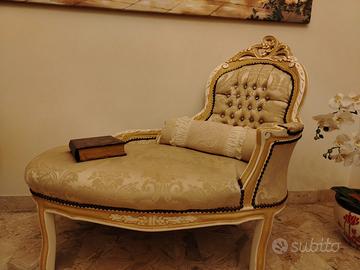 Chaise longue in stile barocco