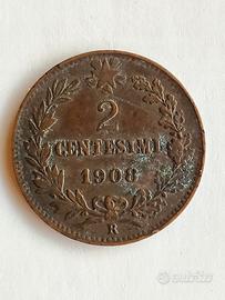 2 centesimi 1908  -  Vittorio Emanuele III - Regno