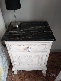 comò più 2 comodini shabby chic